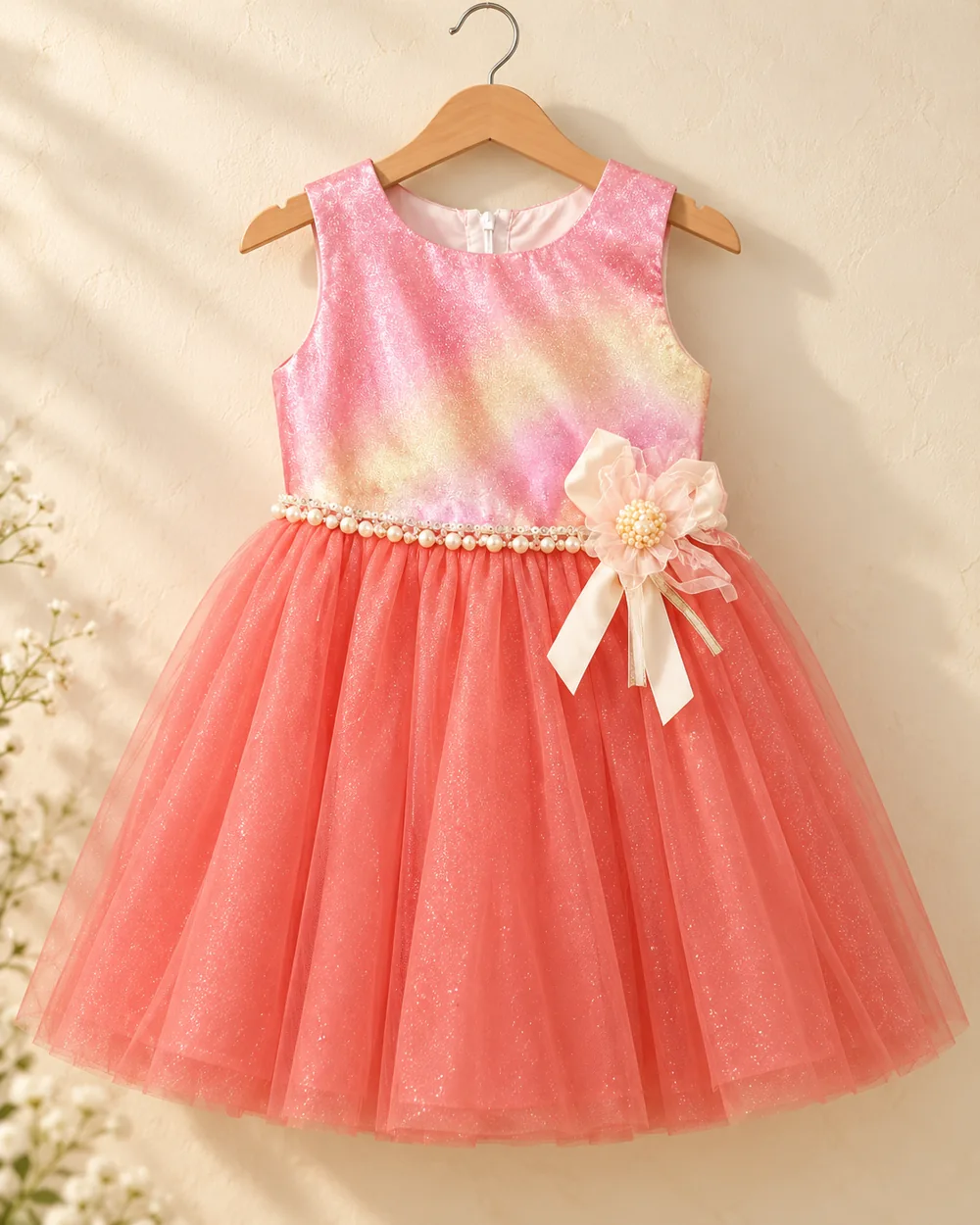 Pink children’s occasion dress style reference
